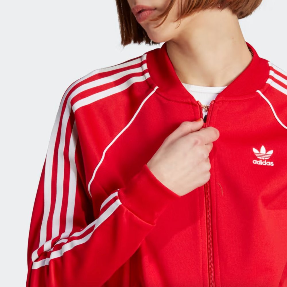 Adidas Classic Red Tracksuit Jacket